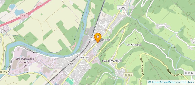 localisation de l'entreprise MONSIEUR JULIEN TSAFACK  VILLARD-BONNOT