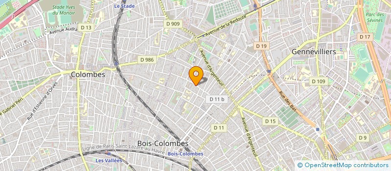 localisation de l'entreprise MONSIEUR JULIEN TSOUMOU à BOIS COLOMBES