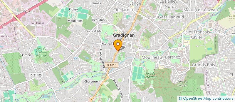 localisation de l'entreprise MONSIEUR JULIEN TUCULET  GRADIGNAN