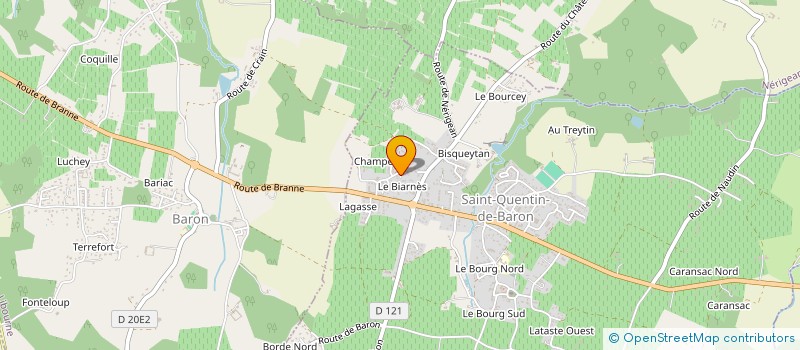 localisation de l'entreprise MONSIEUR JULIEN TUR  SAINT-QUENTIN-DE-BARON