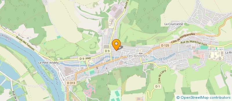 localisation de l'entreprise MONSIEUR JULIEN TURQUIER  LES ANDELYS