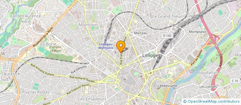 localisation de l'entreprise MONSIEUR JULIEN TUYERAS à LIMOGES