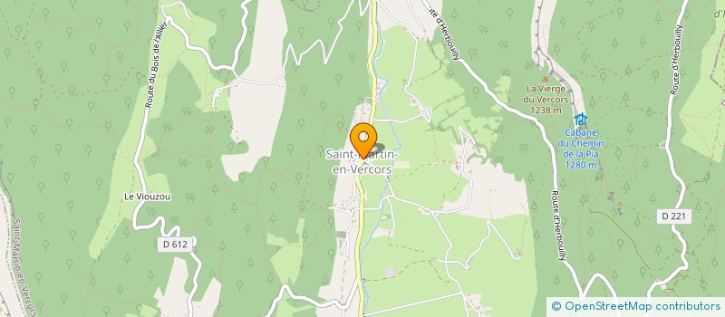 localisation de l'entreprise MONSIEUR JULIEN UGHETTO  SAINT-MARTIN-EN-VERCORS