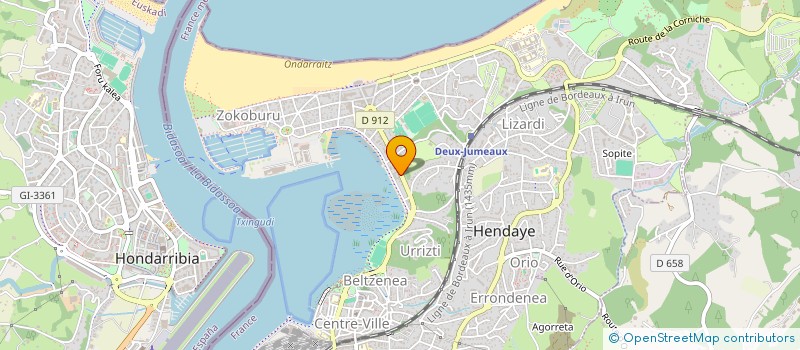 localisation de l'entreprise MONSIEUR JULIEN URCHUEGUIA à HENDAYE