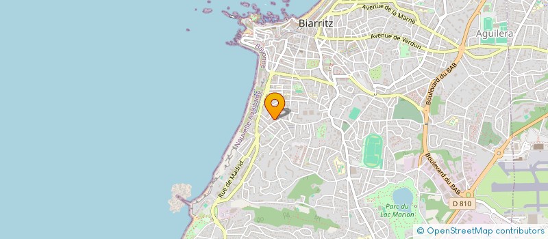 localisation de l'entreprise MONSIEUR JULIEN URQUIOLA à BIARRITZ