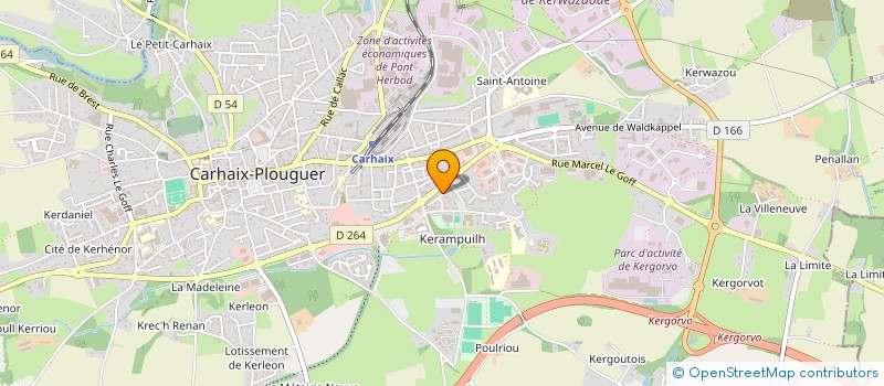 localisation de l'entreprise MONSIEUR JULIEN USSEGLIO à CARHAIX-PLOUGUER
