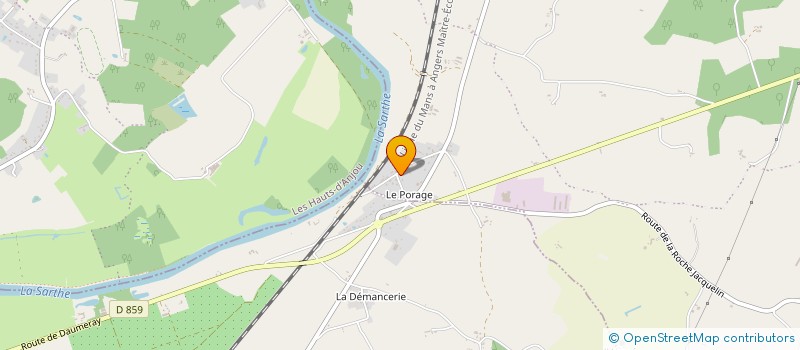 localisation de l'entreprise MONSIEUR JULIEN VAIDIE  MORANNES SUR SARTHE-DAUMERAY