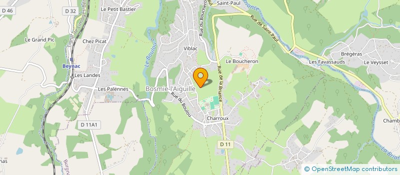 localisation de l'entreprise MONSIEUR JULIEN VAIDIE  BOSMIE-L'AIGUILLE