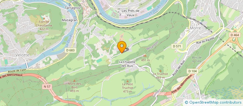 localisation de l'entreprise MONSIEUR JULIEN VALENTIN  BESANCON