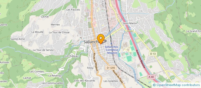 localisation de l'entreprise MONSIEUR JULIEN VALETTE à SALLANCHES
