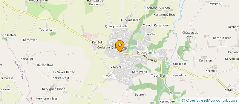 localisation de l'entreprise MONSIEUR JULIEN VALVERDE  PLOUGUIN