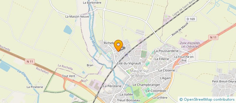 localisation de l'entreprise MONSIEUR JULIEN VAN DE CAUTER  MAUZE-SUR-LE-MIGNON