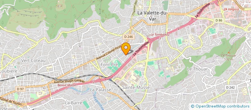 localisation de l'entreprise MONSIEUR JULIEN VAN DEN BULCKE à TOULON