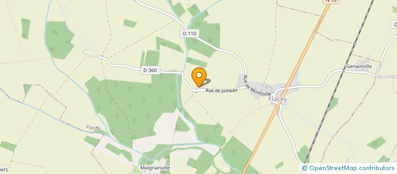 localisation de l'entreprise MONSIEUR JULIEN VAN DER STUYFT à FLACEY