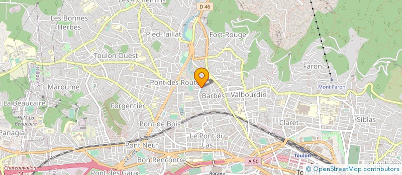 localisation de l'entreprise MONSIEUR JULIEN VANDERNOOT  TOULON