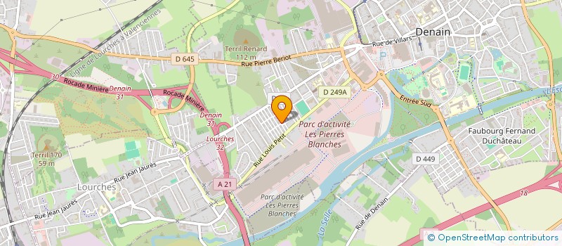 localisation de l'entreprise MONSIEUR JULIEN VANDEVELDE  DENAIN