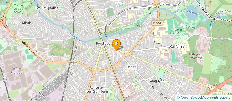 localisation de l'entreprise MONSIEUR JULIEN VANNIER à LE MANS