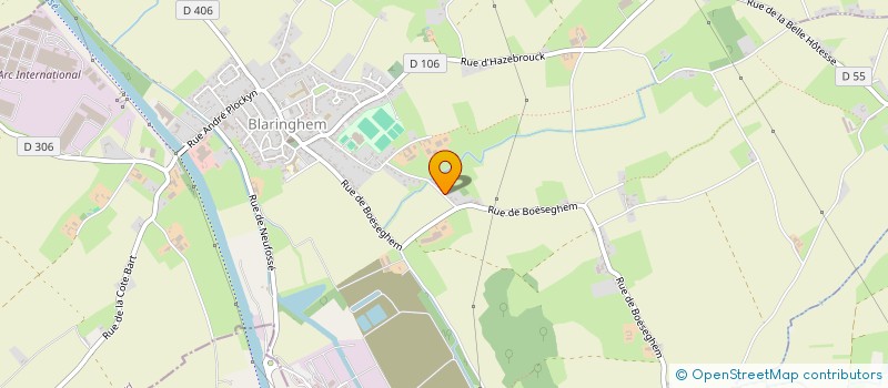 localisation de l'entreprise MONSIEUR JULIEN VANPOULLE  BLARINGHEM