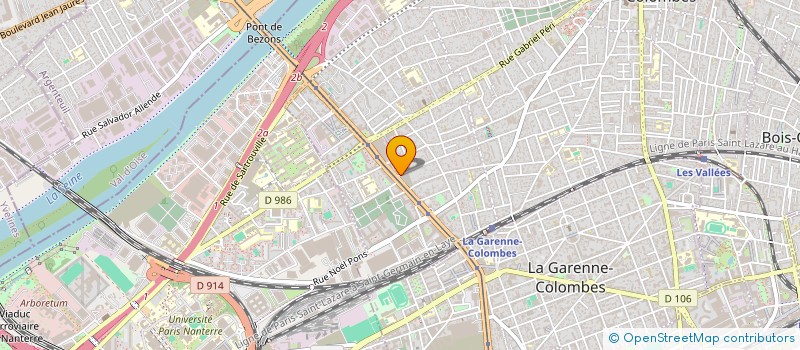 localisation de l'entreprise MONSIEUR JULIEN VARLET  COLOMBES