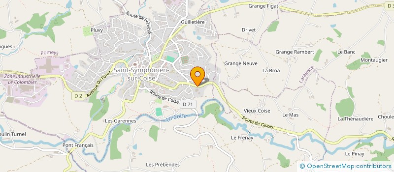 localisation de l'entreprise MONSIEUR JULIEN VARNET à SAINT-SYMPHORIEN-SUR-COISE