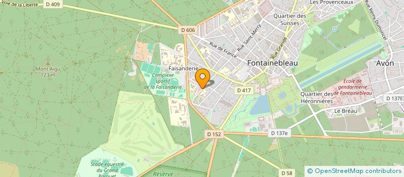 localisation de l'entreprise MONSIEUR JULIEN VASQUEZ  FONTAINEBLEAU