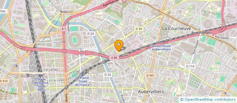 localisation de l'entreprise MONSIEUR JULIEN VAUVERT  AUBERVILLIERS