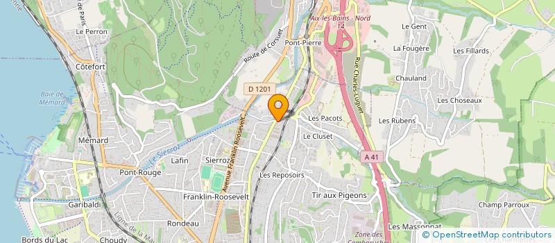 localisation de l'entreprise MONSIEUR JULIEN VEBER  AIX-LES-BAINS