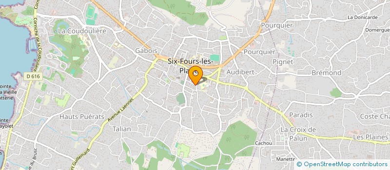 localisation de l'entreprise MONSIEUR JULIEN VEGA à SIX-FOURS-LES-PLAGES