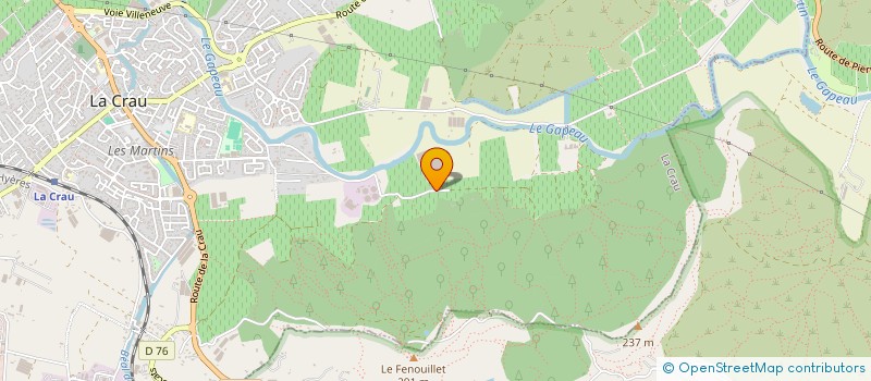 localisation de l'entreprise MONSIEUR JULIEN VELAN  LA CRAU