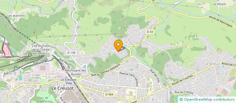 localisation de l'entreprise MONSIEUR JULIEN VENEZIANO  LE CREUSOT