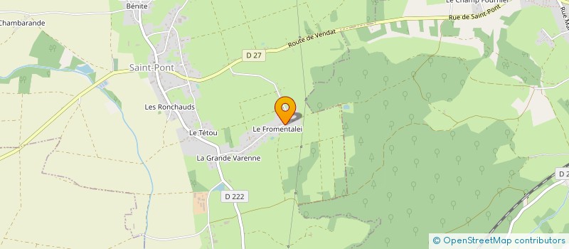 localisation de l'entreprise MONSIEUR JULIEN VENUAT  SAINT-PONT