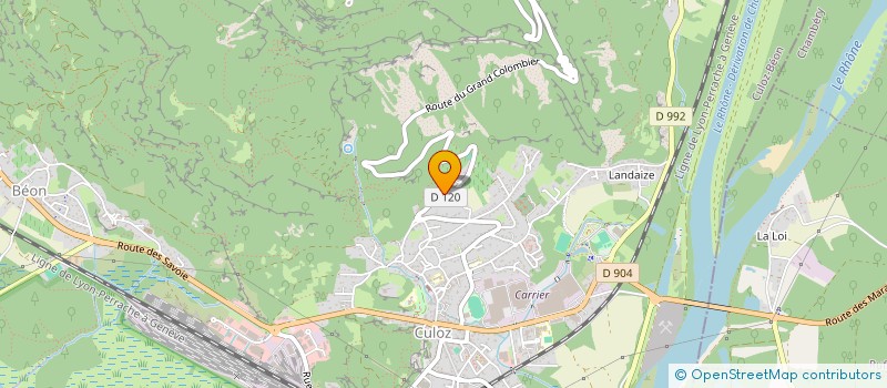 localisation de l'entreprise MONSIEUR JULIEN VERARD  CULOZ-BEON