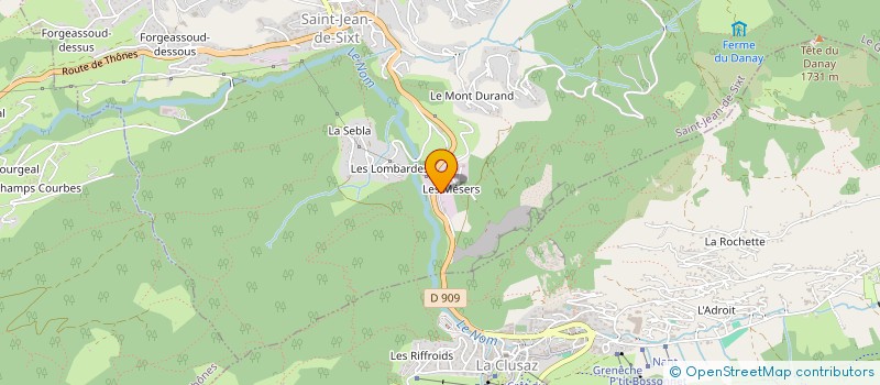 localisation de l'entreprise MONSIEUR JULIEN VERDIN  LE GRAND-BORNAND