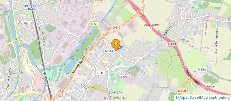 localisation de l'entreprise MONSIEUR JULIEN VERHAEGHE à WAZIERS