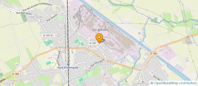 localisation de l'entreprise MONSIEUR JULIEN VERHAEGHE  ISBERGUES