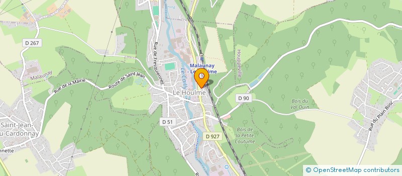 localisation de l'entreprise MONSIEUR JULIEN VERITE  LE HOULME