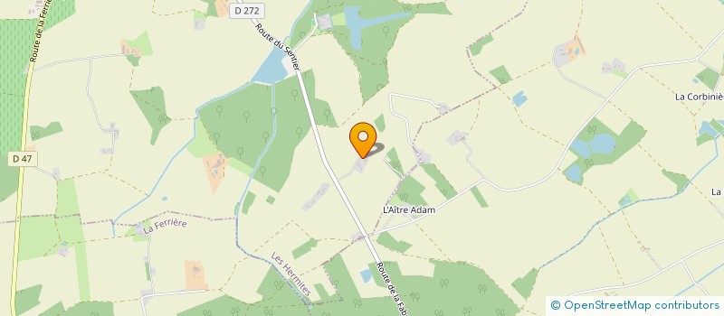 localisation de l'entreprise MONSIEUR JULIEN VERVIN  LES HERMITES