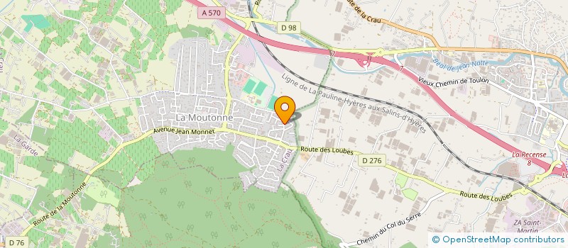 localisation de l'entreprise MONSIEUR JULIEN VEYSSADE  LA CRAU