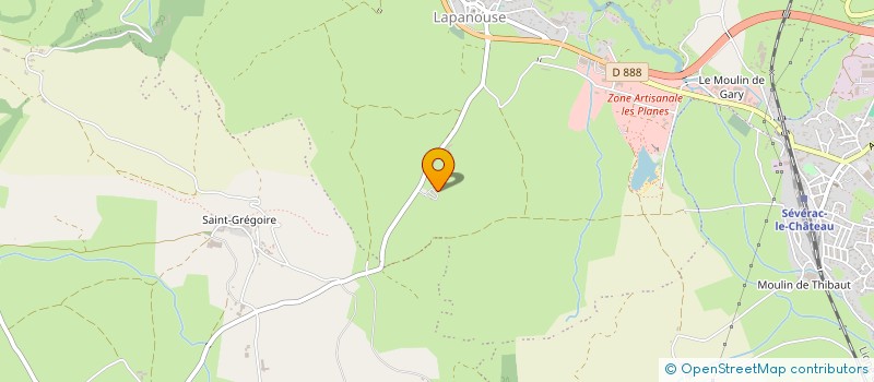 localisation de l'entreprise MONSIEUR JULIEN VIALA  SEVERAC D AVEYRON