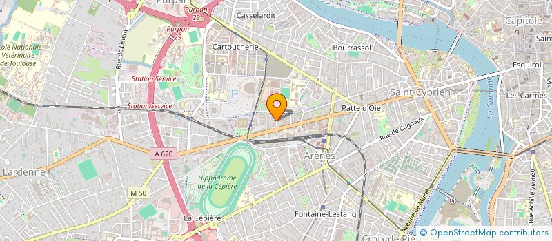 localisation de l'entreprise MONSIEUR JULIEN VICTOR PAUL CONSTANT  TOULOUSE