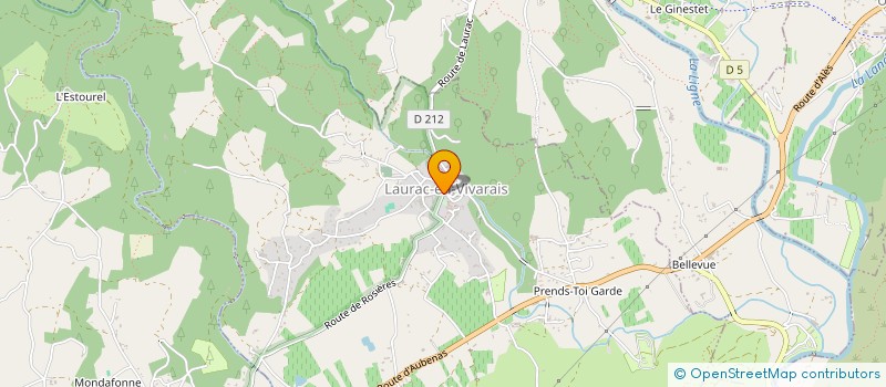 localisation de l'entreprise MONSIEUR JULIEN VIEILLESCAZES  LAURAC-EN-VIVARAIS