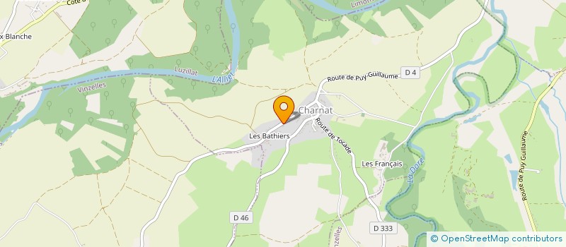 localisation de l'entreprise MONSIEUR JULIEN VIGIER  CHARNAT