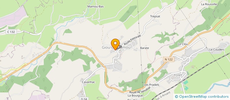 localisation de l'entreprise MONSIEUR JULIEN VIGIER à TEISSIERES-LES-BOULIES