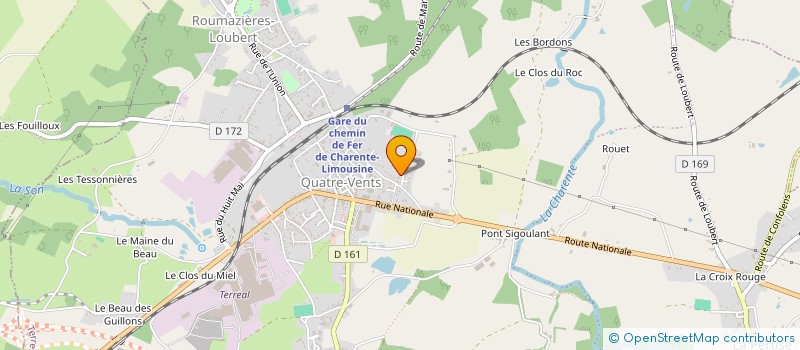 localisation de l'entreprise MONSIEUR JULIEN VIGNAUD à TERRES-DE-HAUTE-CHARENTE