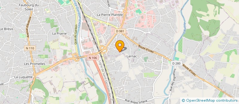 localisation de l'entreprise MONSIEUR JULIEN VIGNE  ALES