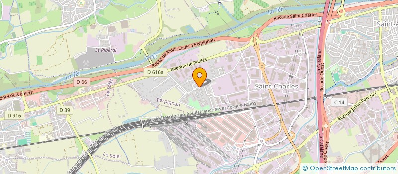 localisation de l'entreprise MONSIEUR JULIEN VILAREM  PERPIGNAN