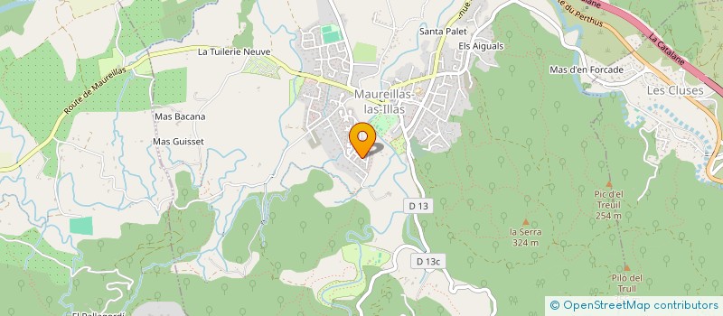 localisation de l'entreprise MONSIEUR JULIEN VILLANUEVA  MAUREILLAS-LAS-ILLAS