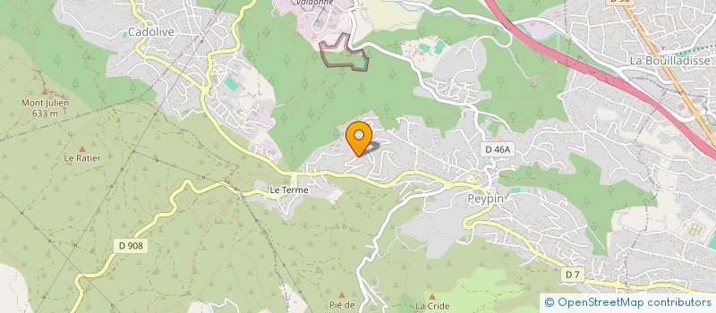 localisation de l'entreprise MONSIEUR JULIEN VILLARD  PEYPIN