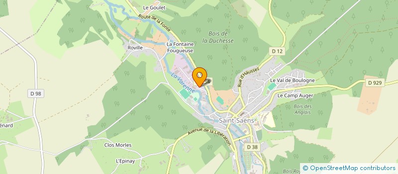 localisation de l'entreprise MONSIEUR JULIEN VILLIERS  SAINT-SAENS