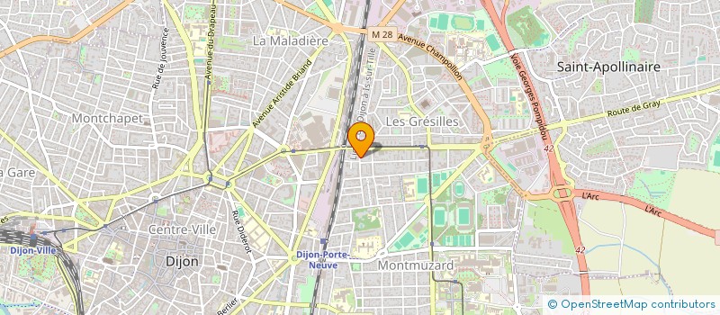 localisation de l'entreprise MONSIEUR JULIEN VINCENT à DIJON